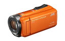 【中古】(非常に良い)JVC KENWOOD JVC ビデオカメラ EVERIO 防水 防塵 内蔵メモリー32GB オレンジ GZ-R300-D