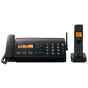 【中古】SHARP デジタルコードレスファクシミリ fappy(ファッピィ) 大きなボタン&シンプルタイプ 子機1台タイプ ブラック系 UX-D20CL-B