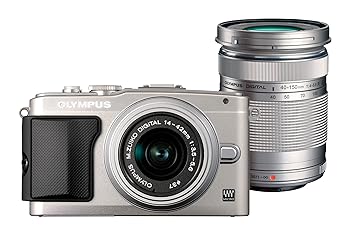 【中古】OLYMPUS ミラーレス一眼 PEN Lite E-PL5 ダブルズームキット シルバー E-PL5 DZKIT SLV