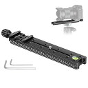 【中古】Neewer 200mmプロなレールノードスライド メタル クイックリリースクランプ カメラ用(2)