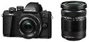 【中古】OLYMPUS ミラーレス一眼 OM-D E-M10 MarkII EZダブルズームキット ブラック