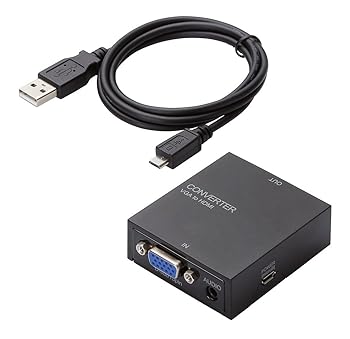 【中古】【2015年モデル】ELECOM アップスキャンコンバーター 3.5φ VGA to HDMI HDMI1.3 USB外部給電可能 AD-HDCV03 【中古】【2015年モデル】ELECOM アップスキャンコンバーター 3.5φ VGA to HDMI HDMI1.3 USB外部給電可能 AD-HDCV03
