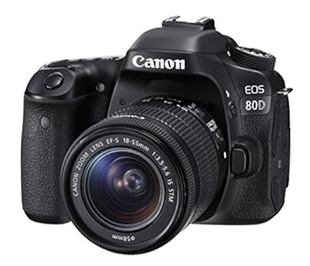 【中古】Canon デジタル一眼レフカメラ EOS 80D レンズキット EF-S18-55mm F3.5-5.6 IS STM 付属 EOS80D1855ISSTMLK