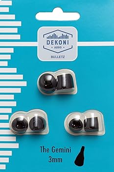 Dekoni Audio デコニオーディオ BULLETZ GEMINI イヤーピース 交換用 Mサイズ 3ペア 遮音性 フィット感 ノズル径3mm ETZ-GEMINI-MED