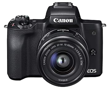 樂天商城 - 【中古】Canon ミラーレス一眼カメラ EOS Kiss M 標準ズームキット ブラック EOSKISSMBK-1545ISSTMLK