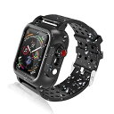 【中古】Apple Watch Series SE | SE2 | 6 | 5 | 4 44mm用リアルプルーフ防水ケース。プレミアムソフトシリコンバンド3個付...