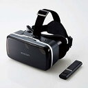 【中古】エレコム VRゴーグル VRグラス 目幅・ピント調節可能 VRコントローラー付き Bluetooth DMM動画専用(iOs) メガネ対応 ブラック V...