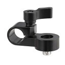 【中古】CAMVATE 15mmシングルロッドクランプ延長アダプターは、DSLRカメラケージロッドサポート用に3/8 "-16ネジ穴で取り付けます