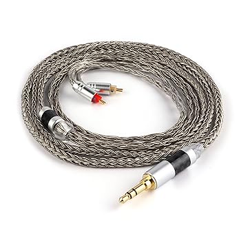【中古】Tripowin Zonie 16 コアー銀メッキケーブル＆SPCHIFIイヤホンアップグレードケーブル (3.5mm-0.78mm2pin, グレー)