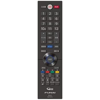 【中古】フナイ 24-40V型液晶テレビ用 純正リモコン FRM-104TVS