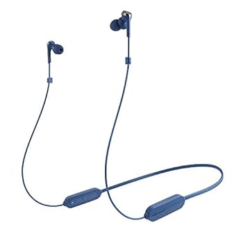 【中古】オーディオテクニカ ATH-CKS330XBT BL ワイヤレスイヤホン bluetooth 重低音【SOLID BASS / 防滴仕様 / 最大約20時間連続再生 国内正規品 】 ATH