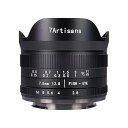 【中古】七工匠 7Artisans 75FXB-II 7.5mm F2.8 FISH-EYE II ED フジフイルムX用