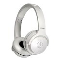 【中古】オーディオテクニカ ATH-S220BT WH ワイヤレスヘッドホン bluetooth 最大60時間再生 急速充電 低遅延モード マルチポイント対応 薄型 国内正規品(2)