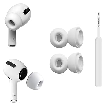 【中古】イヤーチップ Replacement for AirPods Pro イヤーチップに対応、YINVA 完璧な交換用シリコンイヤホンチップ4個 (M)