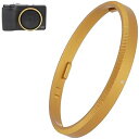 【中古】Haoge RRC-GR3Xk ゴールデンメタル装飾リングキャップ RICOH GR3X/GRIIIX カメラ用 GN-2の代替品