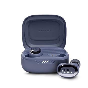【中古】JBL LIVE FREE 2 ワイヤレスイヤホン bluetooth マルチポイント/ハイブリッド ノイズキャンセリング/IPX5/ワイヤレス充電対応/ブルー/ JBLLIVEFR