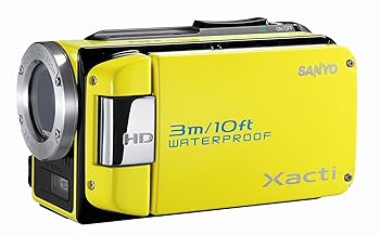 【中古】(非常に良い)SANYO ハイビジョン 防水デジタルムービーカメラ Xacti (ザクティ) DMX-WH1 イエロー DMX-WH1(Y)