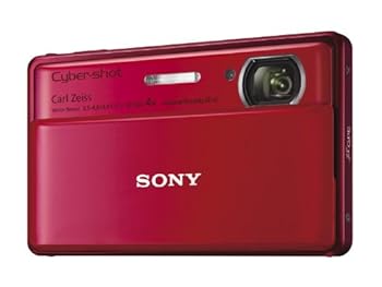 【中古】SONY デジタルカメラ Cyber-Shot(サイバーショット) TX100V 1620万画素CMOS 光学x4 レッド DSC-TX100V／R