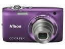 【中古】NikonデジタルカメラCOOLPIX S3100 ファインパープル S3100PP