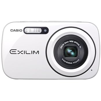 【中古】(非常に良い)O Casio Exilim エクシリム EX-N1 デジタルカメラ ホワイト EX-N1WE