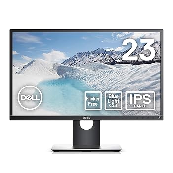 【中古】(未使用品)【整備済み品】 Dell モニター 23インチ 超広視野角&スリムベゼル/フルHD/フリッカーフリー/ブルーライト軽減/DP,HDMI,D-Sub/高さ調整 回転