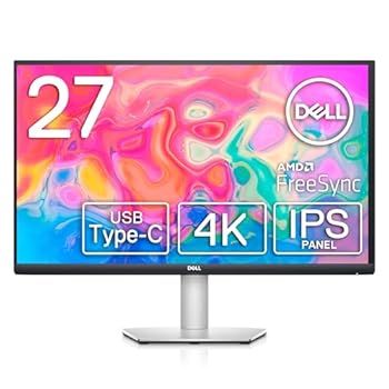 【中古】Dell S2722QC 27-inch 4K USB-C Monitor - UHD (3840 x 2160) Display, 60Hz Refresh Rate, 8MS Grey-to-Grey Response Time (Normal Mode), Bui 【中古】Dell S2722QC 27-inch 4K USB-C Monitor - UHD (3840 x 2160) Display, 60Hz Refresh Rate, 8MS Grey-to-Grey Response Time (Normal Mode), Bui