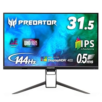 【中古】(未使用品)Acer ゲーミングディスプレイ XB323QKNVbmiiphuzx 31.5型ワイド IPS 非光沢 3840×2160 4K 0.5ms (GTG, Min.) 144Hz HDMI 2.1 PS5対応 VESA Disp 【中古】(未使用品)Acer ゲーミングディスプレイ XB323QKNVbmiiphuzx 31.5型ワイド IPS 非光沢 3840×2160 4K 0.5ms (GTG, Min.) 144Hz HDMI 2.1 PS5対応 VESA Disp