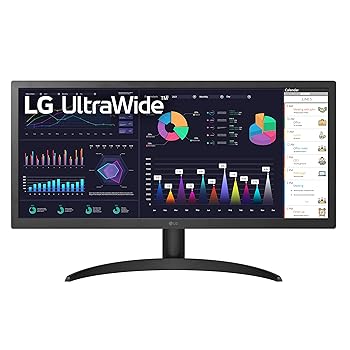【中古】(非常に良い)LG UltraWide FHD 26-Inch Computer Monitor 26WQ500-B, IPS with HDR 10 Compatibility and AMD FreeSync, Black