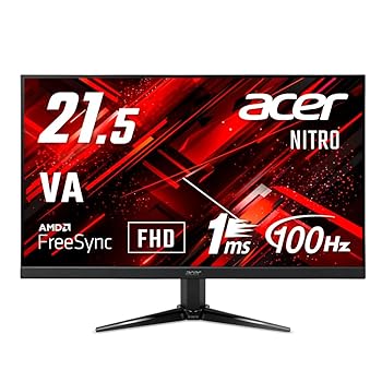 【中古】(未使用品)日本エイサー Acer Nitro ゲーミングモニター 21.5インチ VA 非光沢 フルHD 100Hz 1ms(VRB) HDMI ミニD-Sub15 VESAマウント対応 スピーカー内蔵 【中古】(未使用品)日本エイサー Acer Nitro ゲーミングモニター 21.5インチ VA 非光沢 フルHD 100Hz 1ms(VRB) HDMI ミニD-Sub15 VESAマウント対応 スピーカー内蔵