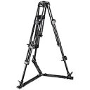 【中古】(未使用品)Manfrotto 525MVB 75mm ボウル 2段階 軽量 アルミニウム ビデオ三脚 (ブラック)