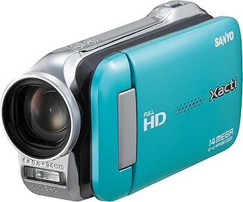 【中古】(非常に良い)SANYO デジタルムービーカメラ Xacti GH1 ブルー DMX-GH1 ...