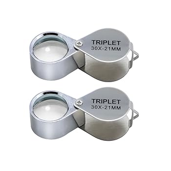 【中古】(非常に良い)2個 ミニ 30 X 21 mm ジュエラージュエラージュエリールーペ拡大鏡 【中古】(非常に良い)2個 ミニ 30 X 21 mm ジュエラージュエラージュエリールーペ拡大鏡