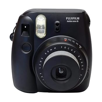 【中古】FUJIFILM インスタントカメラ チェキ instax mini 8 ブラック INS MINI 8 BLACK