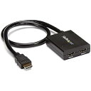 【中古】StarTech.com 2出力対応 4K HDMI 分配器スプリッター USBバスパワー/ACアダプタ対応 4K 30Hz ST122HD4KU