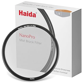 【中古】(未使用品)Haida ナノプロ ミストブラック フィルター 1／4 (軟調)52mm HD4651-52 6972288553384 コントラストを押さえソフト描写に 効果の強い1／4 撥水