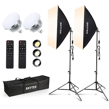 šSoftbox Lighting Kit, skytex Continuous Photography Lighting Kit w...