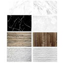 【中古】食品写真背景紙 4枚パック キット 22x34インチ/56x86cm 両面写真背景ロール 大理石材 フラットレイ 製品ジュエリー 卓上小道具写真 8パタ...