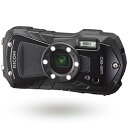 【中古】(非常に良い)RICOH WG-80 BLACK リコー本格防水デジタルカメラ 14m防水 (連続2時間) 1.6m耐衝撃 防塵 -10℃耐寒 アウトドアで活躍するタフネスボディ CALSモ
