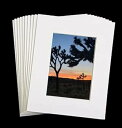 【中古】skyDrama 写真マット コアベベルカットフレームマット 写真用 (8x10インチ、ホワイト)