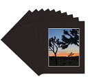 【中古】skyDrama 写真マット コアベベルカットフレームマット 写真用 (8x10インチ、ブラック)