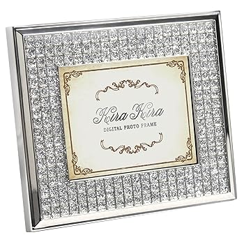 【中古】(非常に良い)Kira Kira デジタルフォトフレーム 3.5インチ クリスタルクリア MF-35H1D-C