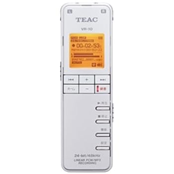 【中古】(非常に良い)TEAC ICレコーダー 24bitリニアPCM対応 ホワイト VR-10W