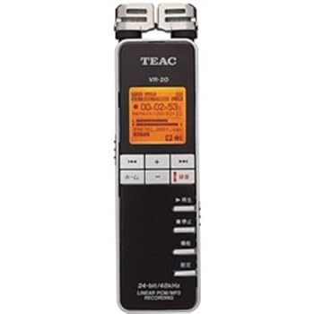 【中古】TEAC ICレコーダー 24bitリニアPCM対応 ブラック VR-20B