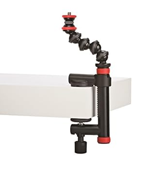 【中古】JOBY GoPro HERO5対応アクセサリ アクションクランプ&ゴリラポッドアーム ブラック／レッド 012809