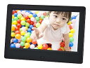 【中古】(未使用品)グリーンハウス デジタルフォトフレーム 7型ワイド 液晶搭載 GH-DF7U-BK