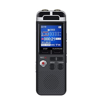【中古】【強化版】 ミニデジタルボイスレコーダー、プロフェッショナルディクタフォン音声アクティブペン8ギガバイトPCM録音デュアルマイクノイズ除去HI