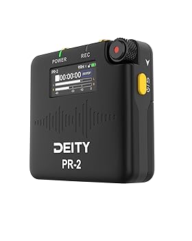 【中古】(非常に良い)DEITY PR-2 ラベリアマイク付きステレオポケットレコーダー 24 bit／ 32 bitフロート収録対応 ライブモニタリング可能 タイムコード機能付き APP