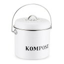 【中古】(非常に良い)TeFuAnAn 5L 家庭用 生ゴミ処理器 キッチンコンポストコンポストバケット 生ごみ堆肥 密閉式生ゴミ箱 フタ付き 消臭 おしゃれ ...