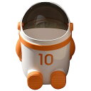 【中古】(非常に良い)CAXUSD 宇宙飛行士のゴミ箱 小さな収納バケツ 宇宙パーティーの装飾 男の子のゴミ箱 蓋付きゴミ箱 オフィス用ミニゴミ箱 ミニオフィス...