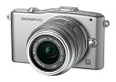 【中古】(良い)OLYMPUS ミラーレス一眼 PEN mini E-PM1 レンズキット シルバー E-PM1 LKIT SLV